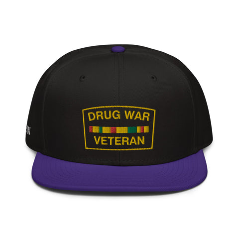 Drug War Veteran Snapback Purple/ Black