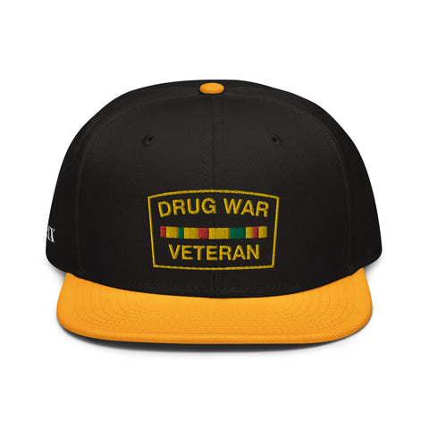 Drug War Veteran Snapback Yellow/ Black